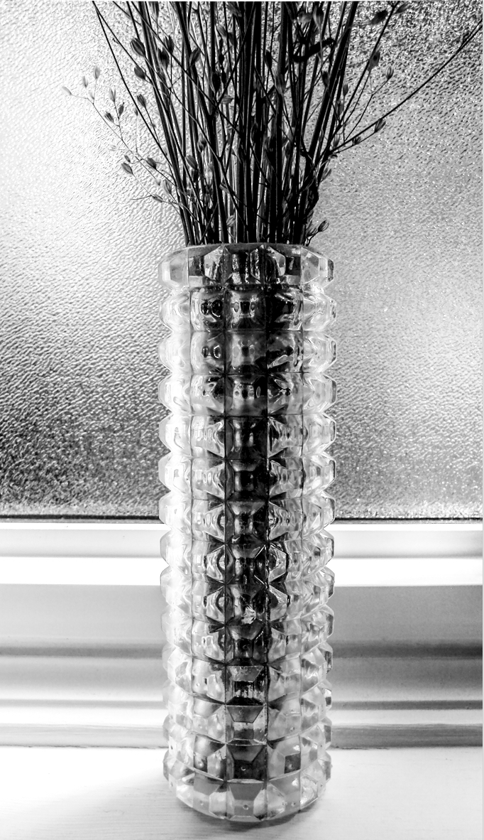 Bathroom window ledge